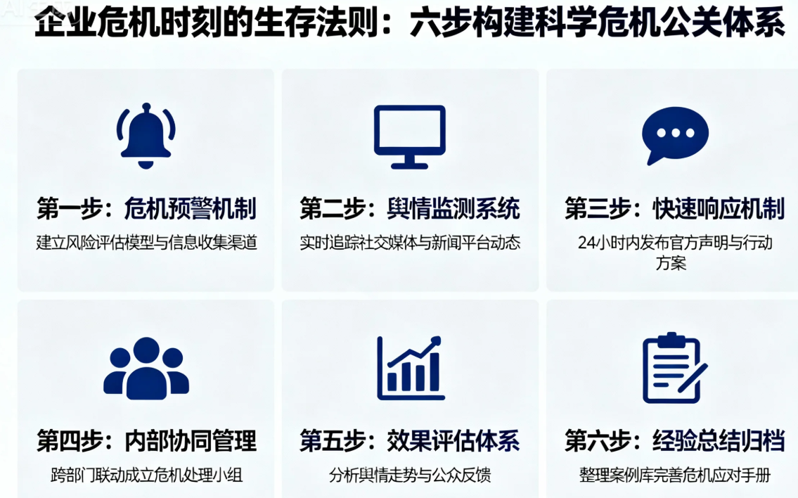 企业危机时刻的生存法则六步构建科学危机公关体系